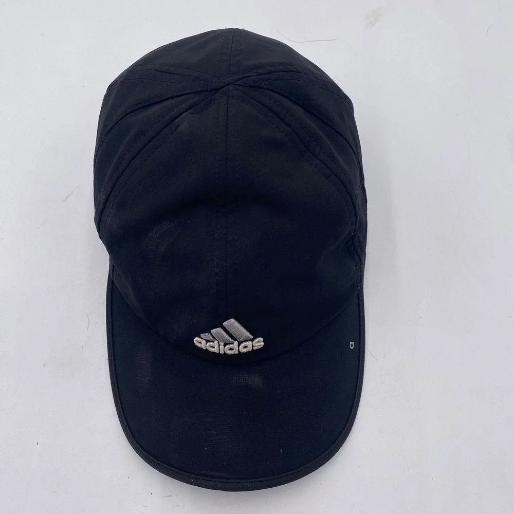 Adidas Climalite Performance Baseball Hat Mens OSFM Black Embroidered Logo Sport